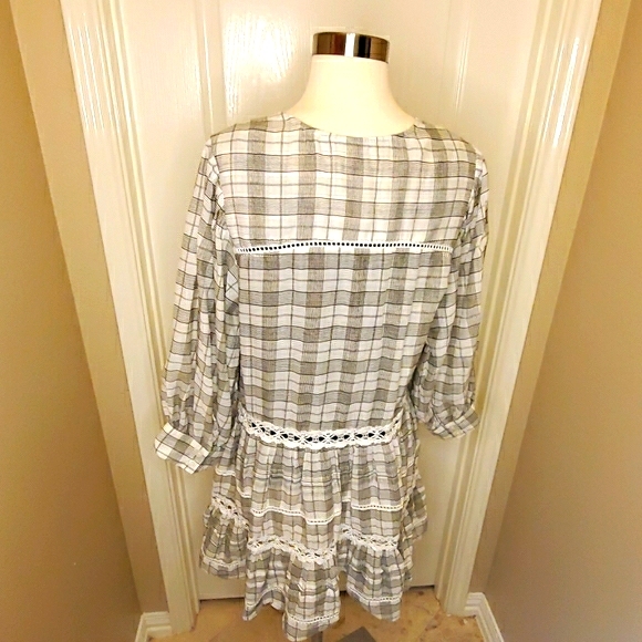 FREE PEOPLE TIME OUT LACE TUNIC BLOUSE - Picture 11 of 12